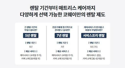 침대 선택, 이제는 코웨이침대렌탈로